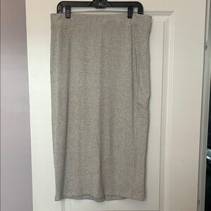 a new day Light Gray Pencil Skirt